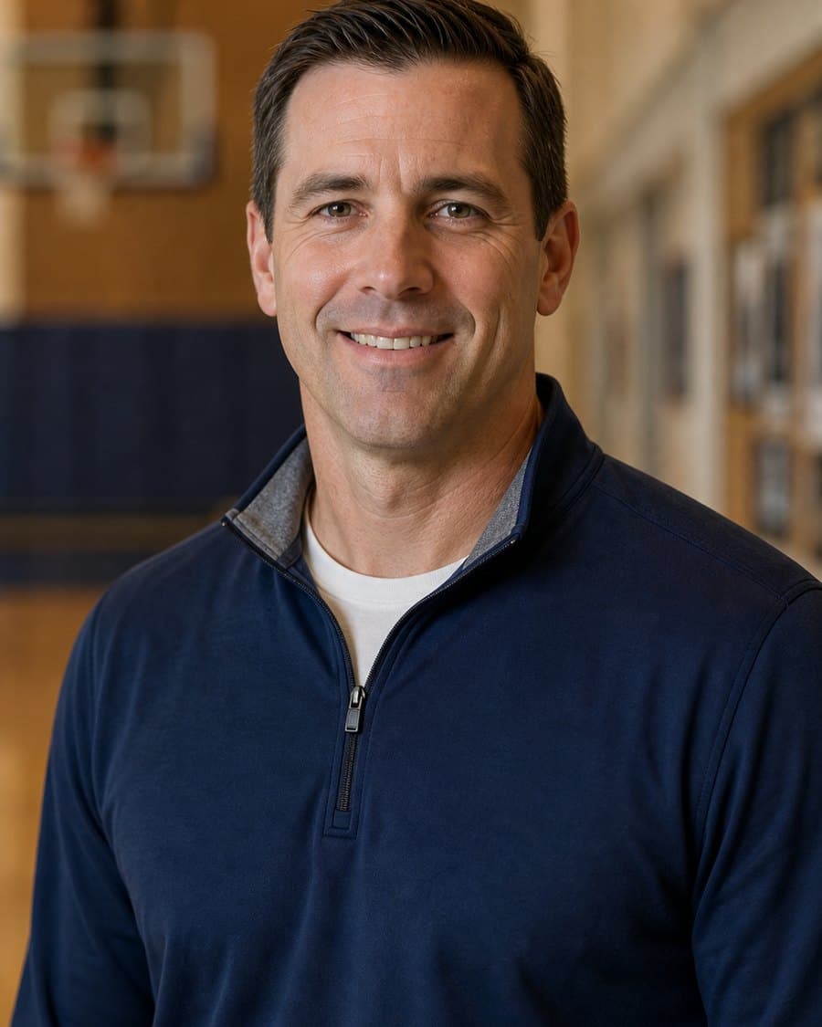 Portrait of Mr. Daniel Hayes, Athletic Director at St Paul High School